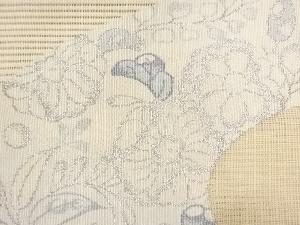 アンティーク　絽綴れ辻ヶ花模様織り出し名古屋帯